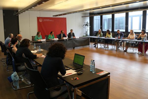 La delegazione del Belgio orientale in visita a Bolzano