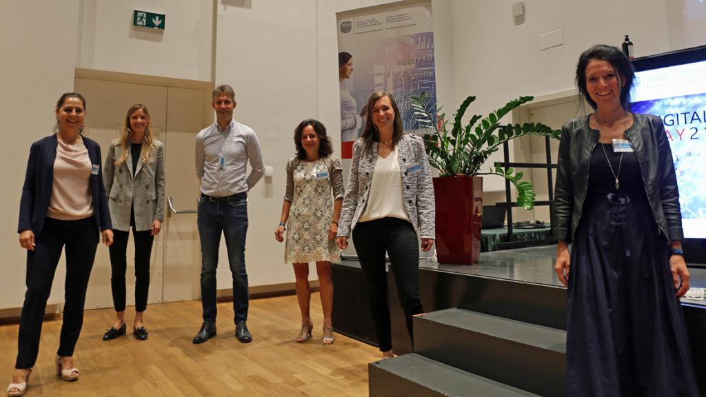 Ein Team aus Mitarbeiter/innen der Handelskammer Bozen organisierte den Digital Day.