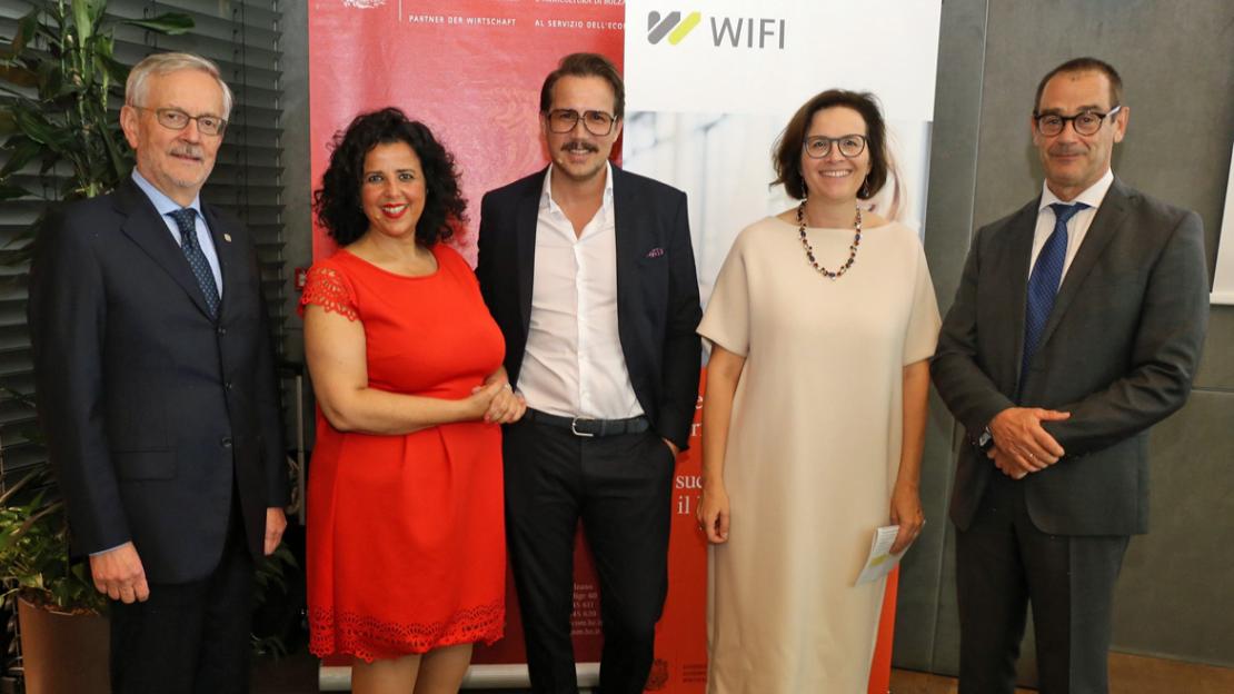 Michl Ebner, Loredana Meduri e Alessandro Spanu, Christine Platzer e Alfred Aberer Michl Ebner, Loredana Meduri e Alessandro Spanu, Christine Platzer e Alfred Aberer