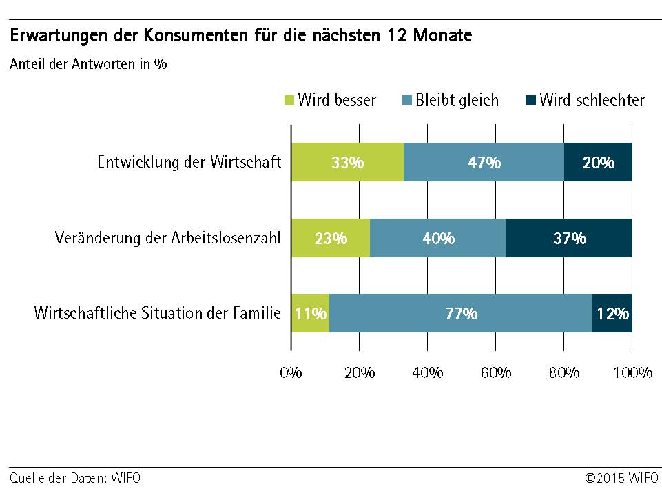 Grafik 2: Erwartungen der Konsumenten für die nächsten 12 Monate