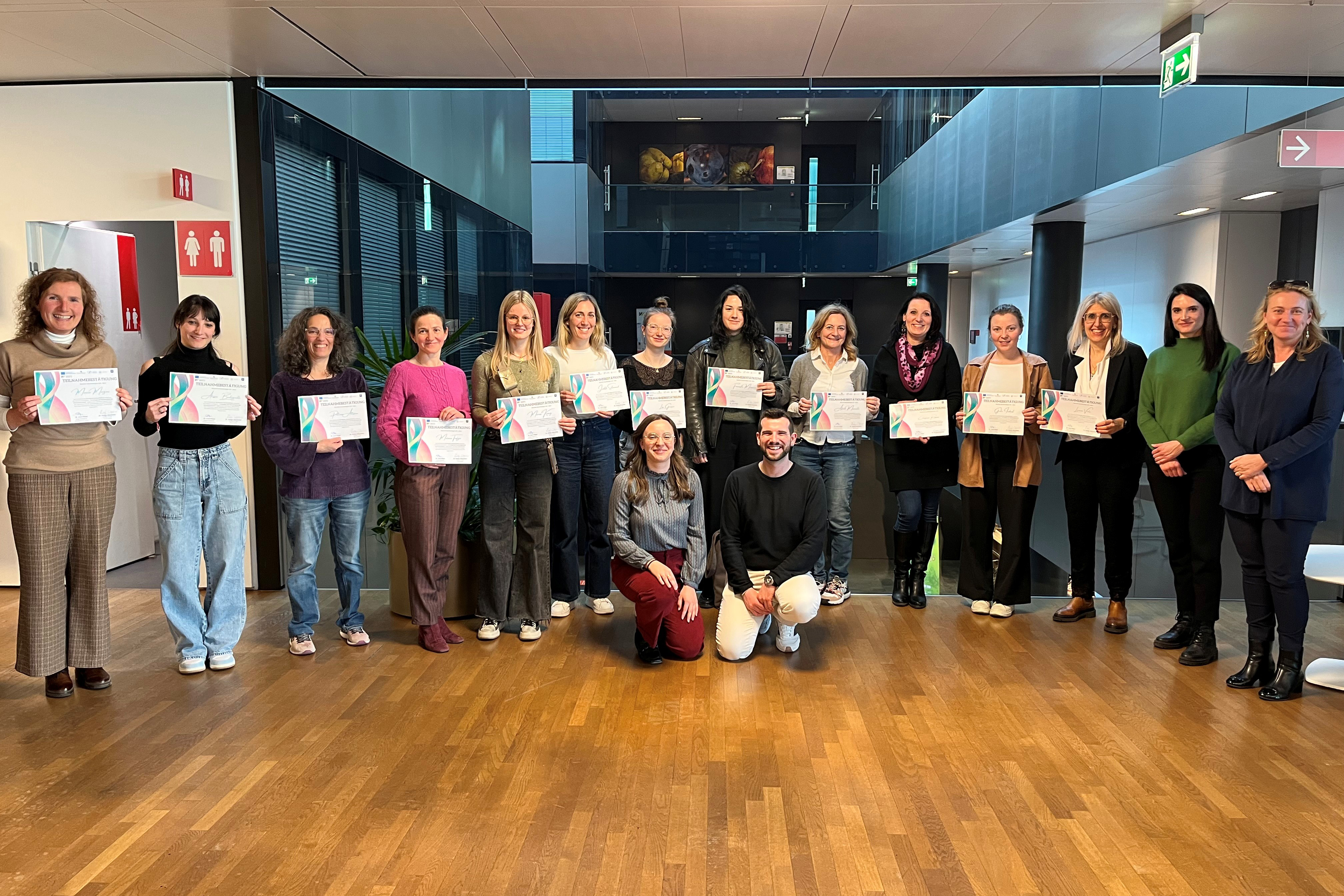 Teilnehmerinnen an der ersten Weiterbildung “Women & Sustainability” in deutscher Sprache