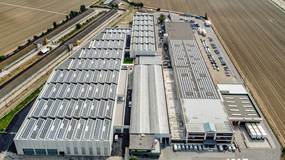 Das Werk in Oppeano in der Provinz Verona